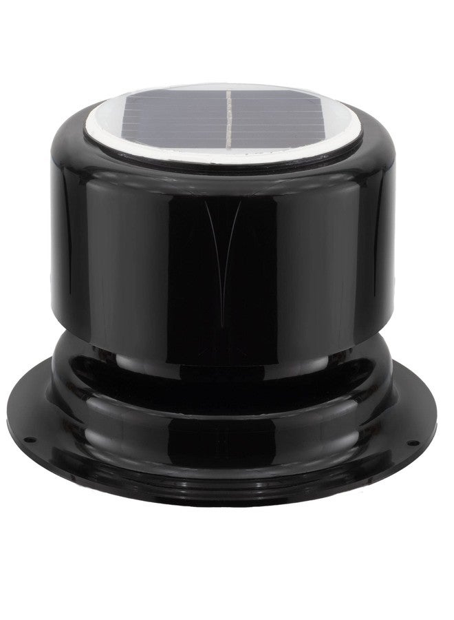 RecPro RV Solar Ventilation Fan | Solar Powered Ceiling Vent with Fan | For RV, Marine, Camper, Shed, Trailer (Black) - Image 2